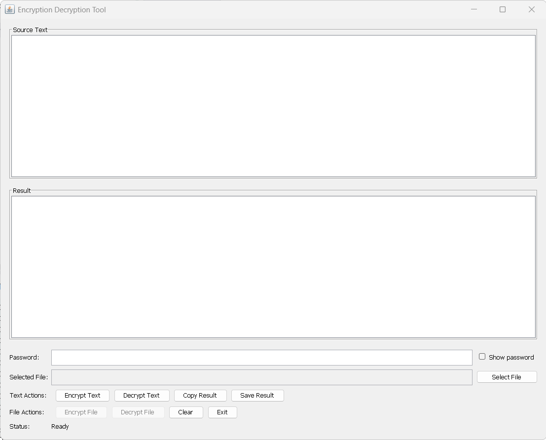 Application main window
